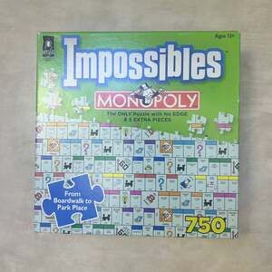 BePuzzled Impossibles Monopoly Jigsaw Puzzle 750 Pieces - No Edge & 5 Extra